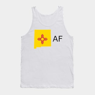 New Mexico Flag State Outline AF (black) Tank Top